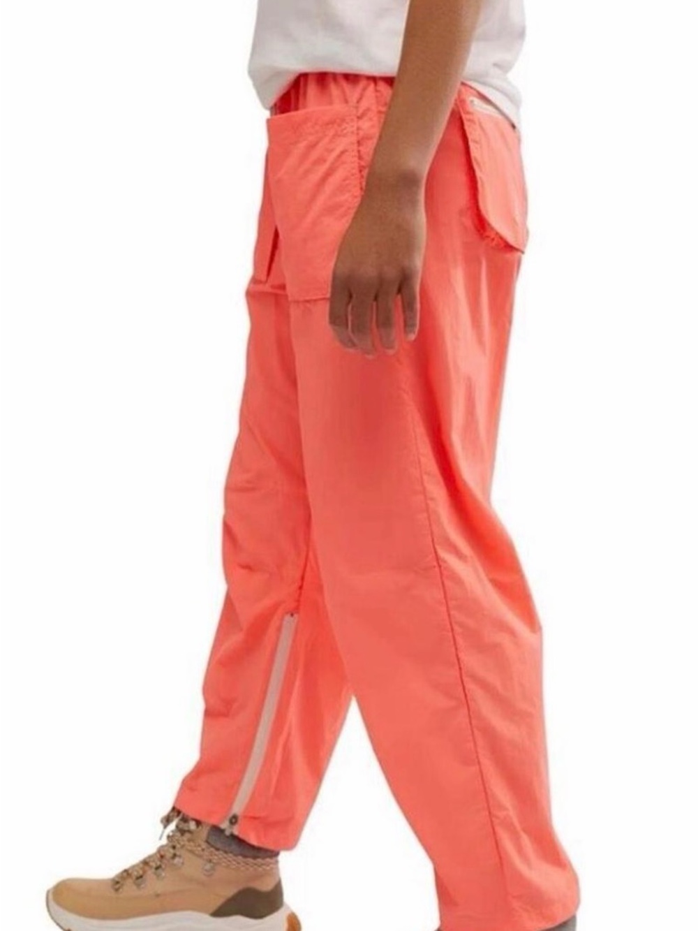 Free People Women's Neon Coral Joggers- Size XS Brand New